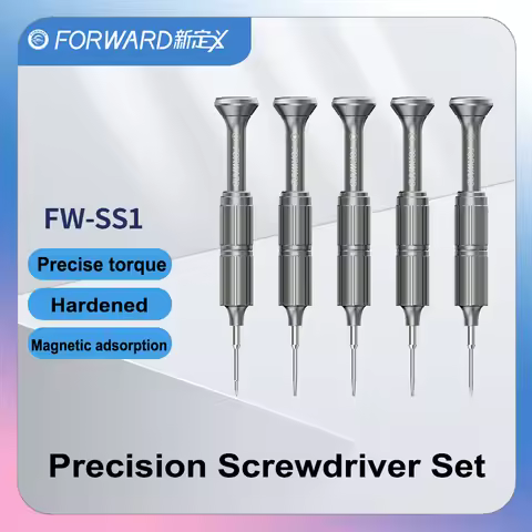 FORWARD FW-SS1 Precision Screwdriver Set for Phone Repair 5PCS Magnetic Metal Handle Tools for iPhon