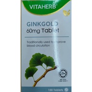 【VITAHERB】Ginkgold 100 tablets