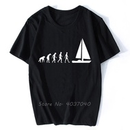 Fashion Evolution Sail Boat T-shirt Men Summer Short Sleeve T Shirt Funny Men Cotton Tshirt Hip Hop Tees Tops Streetwear XS-6XL