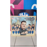 Digital Face Caricature Farewell Gift Farewell Gift