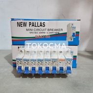 MCB Stut 1P 1Phase New Pallas 2A, 4A, 6A, 10A, 16A, 20A, 25A, 32A SNI mcb mcb 20a mcb 32amp