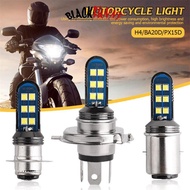 BLACKFUNNY Motorcycle 12V 12 SMD HeadLight Bulbs H4 BA20D PX15D LED Hi Lo H6 BA20D Head Light Lamp U