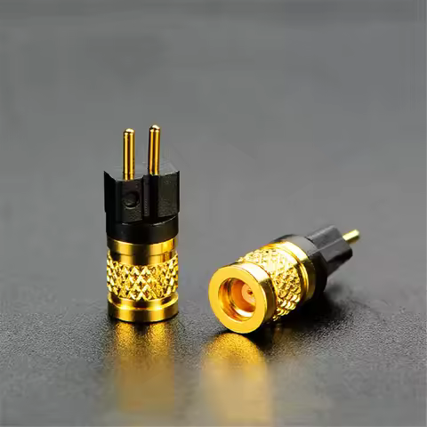 1 Pair Female MMCX to Male Metallic IEM Connector Adapter 2Pin 0.78 A2DC IE500 IE900 IE40PRO IPX EAR