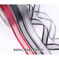 5 Yard (4.5cm) Organdi Ribbon Satin List Hampers Ribbon 2.5cm Korean Organza Ribbon Satin List Bouqu