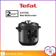 Tefal 7.6L Pressure Cooker CY7778 Turbo Cuisine Maxi Multicooker (10 Programs) XL Size (Black)