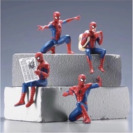 2026 New Products 4 Types Little Spider-Man's Daily Life Little Figures Ornaments Computer Puppy Dol