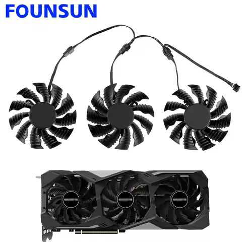 82MM PLA09215S12H Cooler Fan For Gigabyte RTX 2070 2080 SUPER Gaming RTX 2080 Ti Video Card Cooling 