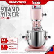 SPAR Table Top Mixer SP-800 - Pink Icing (8.0L/180w) Taiwan 8 Liter Bowl-Lift Stand Heavy Duty Comme