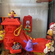 麥當勞m記香港1999年四小福大紅鞋擺件全套絕版玩具 中古品