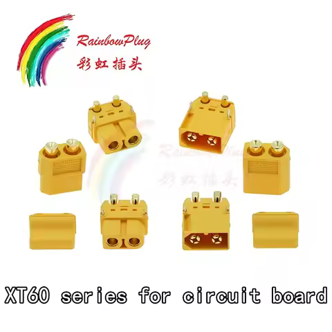 Amass XT60PB XT60PW XT60PT Gold-plated Banana Plug Male Or Female Connector XT60 Plate Circuit Board