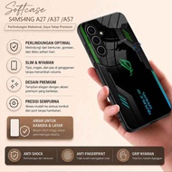 Softcase Glass Glitter Glass For SAMSUNG A27 A37 A57 - Casing hp Samsung A27 A37 A57 - K80