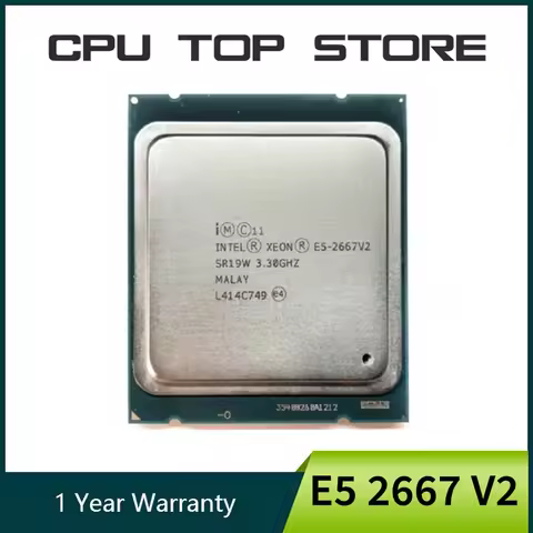 Intel Xeon E5 2667 V2 2667V2 CPU 8-Core 3.3GHz 130W LGA 2011 Processor