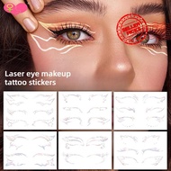 For Silver Face Sticker Waterproof Self Adhesive Makeup Temporary Decoration Decal Jewels K7y9