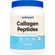 Nutricost Grass-Fed Collagen Powder 1LB (454 G) - Bovine Collagen Hydrolysate (Unflavored) - Collage