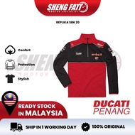 DUCATI REPLIKA SBK 20 SWEATSHIRT Casual Wear Riding Baju Moto Ducati Official Merchandise Replica Shirt Ducati Corse