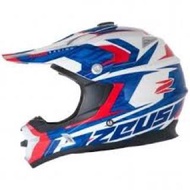 ZEUS 951 red blue white helm cross trail import new merah biru putih