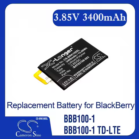 CS Replacement Battery for BlackBerry KEYone,Mercury,BBB100-1,BBB100-1 TD-LTE,BBB100-6,BBB1 PN:BAT63