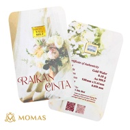 MOMAS 0.10g 999.9 Gold Bar (Emas 999.9) Love