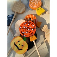 Combo of 5 Halloween Magic Wands Coloring Decoration, Wooden Gift Coloring for Children to Unleash C