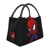 Spiderman Lunch Bag Portable School Lunch Box Student Lunch Bag with Aluminium Foil Keep Warm and Cold