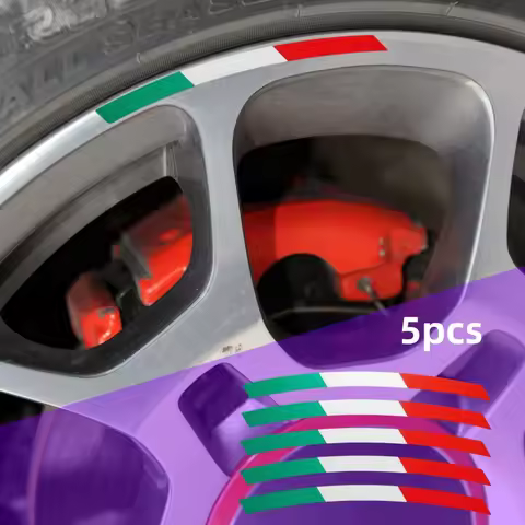 5Pcs Car Wheel Decal Vinyl Sticker 500 595 695 Punto Bravo Tipo Panda Freemont Scudo Palio Stilo Gra