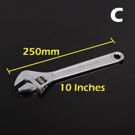 Spanner Adjustable Wrench Spanner 10" & 12" With Rubber Cushion Grip Handle