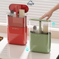 Wall Mounted Liftable Tableware Storage Box |   Dustproof Cutlery Holder Cutlery Storage Box Press L