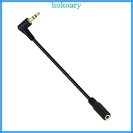 KOK Durability Right Angle 3 5mm Male to Female Audios Cord 3 5mm Male to 3 5mm Female Cable for Por