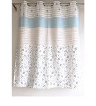 Davinci ผ้าม่านหน้าต่างพิมพ์ลาย ขนาด 150x160ซม. DM-BK105-PT036-1 สีฟ้า