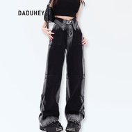 New American Style Retro Dopamine Women's High Street Jeans High Waist Wide Leg Casual All-Match Den