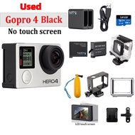 GoPro HERO 4 Black Sports Camera For Vlog 4K GoPro 4 Silver Action Camera 2nd Hands