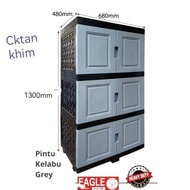 Eagle Cabinet Plastik /Almari Baju/Drawer Plastik
