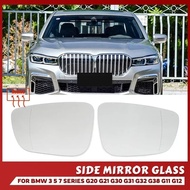 Door Wing Rearview Mirror Glass Side Mirror Lens Heated Side Mirror Glass  for BMW 3 5 7Series G20 G