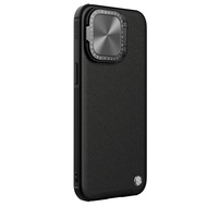 Nillkin กล้องหนังเคสสำหรับ Apple iPhone 15 Pro 15 Pro Max กับการป้องกันกล้องฝาปิดเลนส์แบบพับได้และที่วางโทรศัพท์