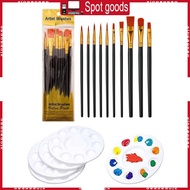 XI 10 Pcs Paint Brushes Set Oil Watercolor Acrylic Paint Brushes Acrylic Brush Set