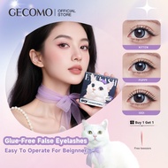 GECOMO Glue Free Eyelashes，Reusable And Long-Lasting Cute Animal Eyelash Extensions,Bulu Mata Makeup