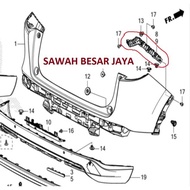 Plastic Bracket for Rear Bumper Mount for HRV SE RS Gen 3 Original