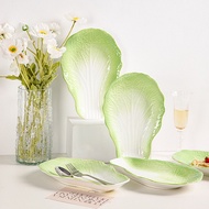 Cabbage Creative Ceramic Plate Household Vegetable Plate New Fish Plate Fruit Plate Underglaze Color