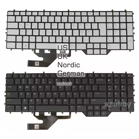 Pey Key RGB Backlit Keyboard for DELL Alienware M17 R3/ R2 Y2019, Area 51m R2 Laptop US UK Nordic LA
