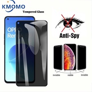 Anti-Spy Privacy Full Cover Tempered Glass OPPO Reno 11F 5G 8T 4G 8 Pro 8z 7 7z 6 6z 5 5z 5F 4 3 2 2z 2F 10x Zoom Private Screen Protector