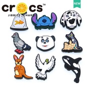 Jibbitz crocs charms Shoe Buckle Goldfish Kangaroo Dog Cute Cartoon Animal Shoes Accessories