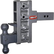 GEN-Y GH-924 MEGA-Duty Adjustable 6" Offset Drop Hitch with GH-061 Dual-Ball, GH-062 Pintle Lock for