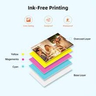 HPRT MT53 Mini Color Photo Printer, 313DPI Bluetooth Wireless Portable Printer, Zink Technology, 2x3