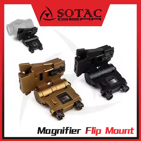 SOTAC GEAR Metal Flip-To-Side Flip Mount Quick Release Magnifier Flip Mount For G33 G43 Magnifier