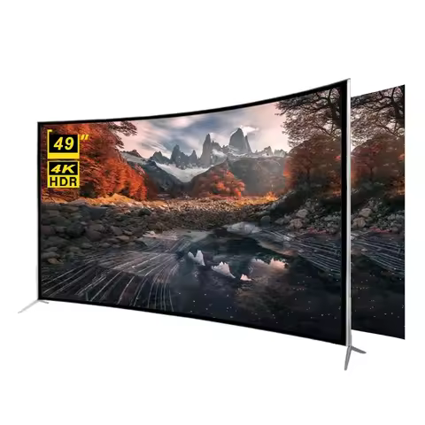 A Customized Hot sale High Quality Manufacturer 49 Inch Curved Smart TV 4k HD LED 49 Inch Tv