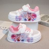 Girls' sneakers, breathable children's shoes, soft soles, non-slip girls' casual running shoes