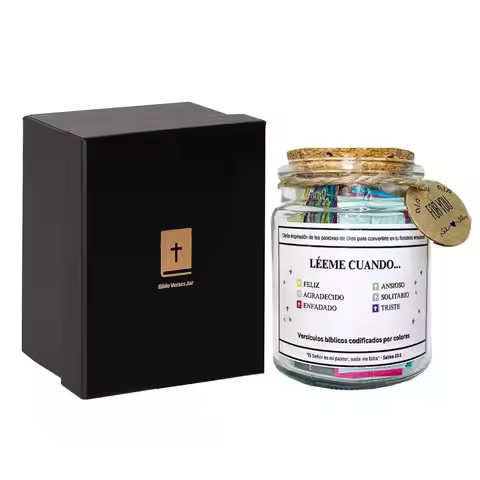 Bible Verse Jar Spanish Scripture Prayer Hope Bible Verse Jar Decoration Positive Thinking Emotional