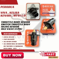 T2 PERODUA VIVA MYVI 1.0 / 4 PIN / THROTTLE BODY SENSOR / SWITCH THROTTLE BODY / IDLING SENSOR / IDL