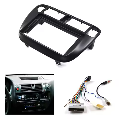 2 Din Frame 9 inch Car Radio Fascia For Honda Civic (EJ/EK/EM) 1995-2001 Video Panel Player Audio Da