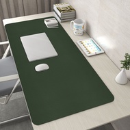 💘&amp;Solid Color Leather Table Mat Eye Protection Study Table Mat Desk Desk Pad Desk Tablecloth Disposable Computer Desk Ma